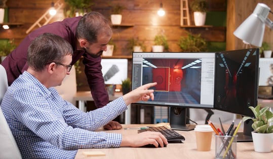 An Ontrac team working alongside a client team